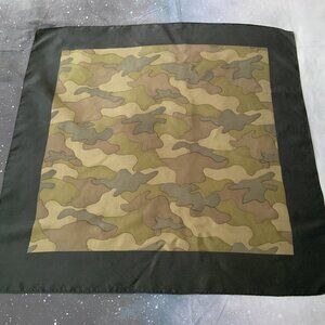 Square Army Camouflage Pattern Scarf Foulard 27x27
